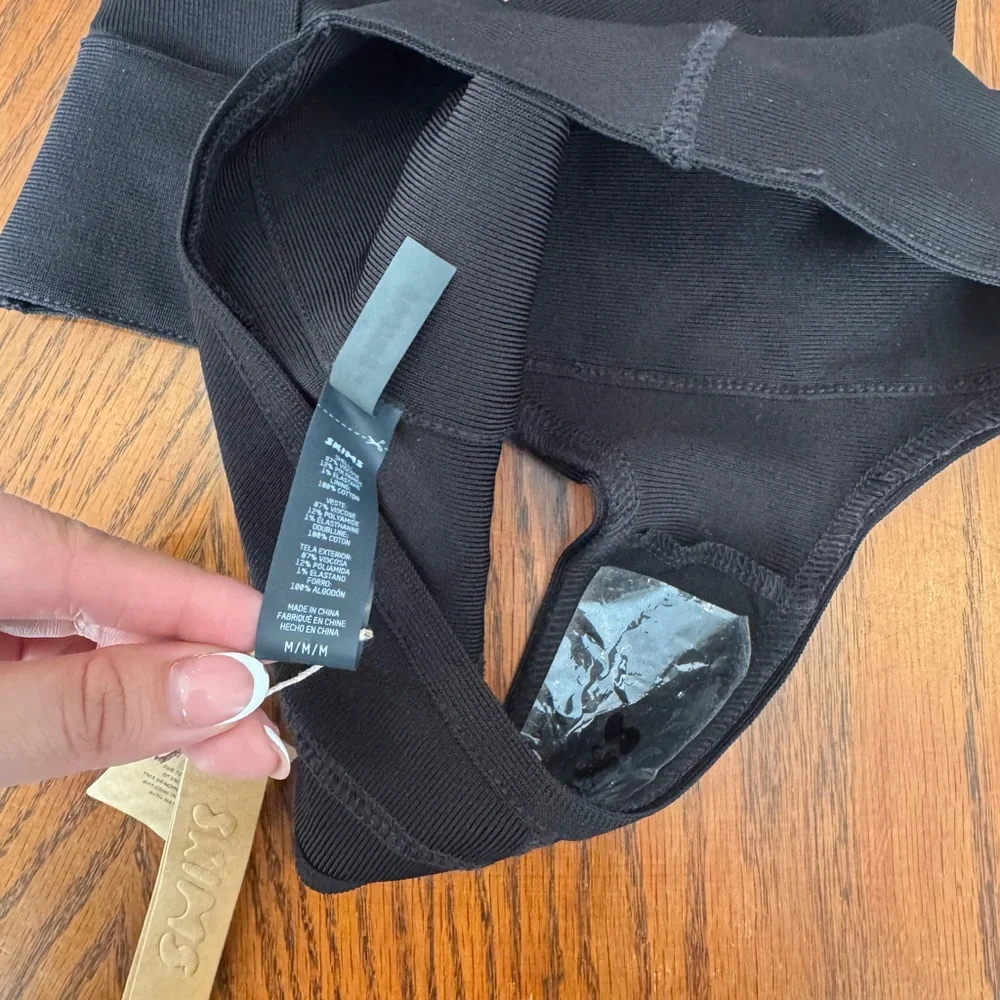 SKIMS Black‎ Black Cut Out Swimsuit Monokini Bikini NWT SZ MED